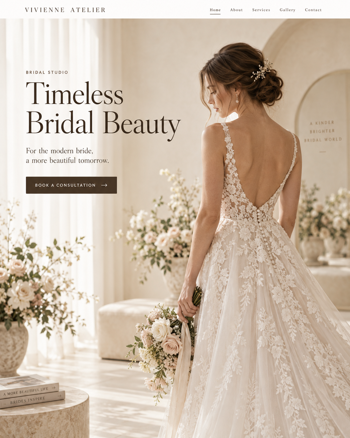 Vivienne Atelier Bridal website preview